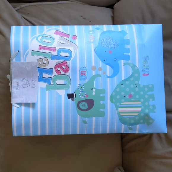 baby boy baby shower mystery gift set